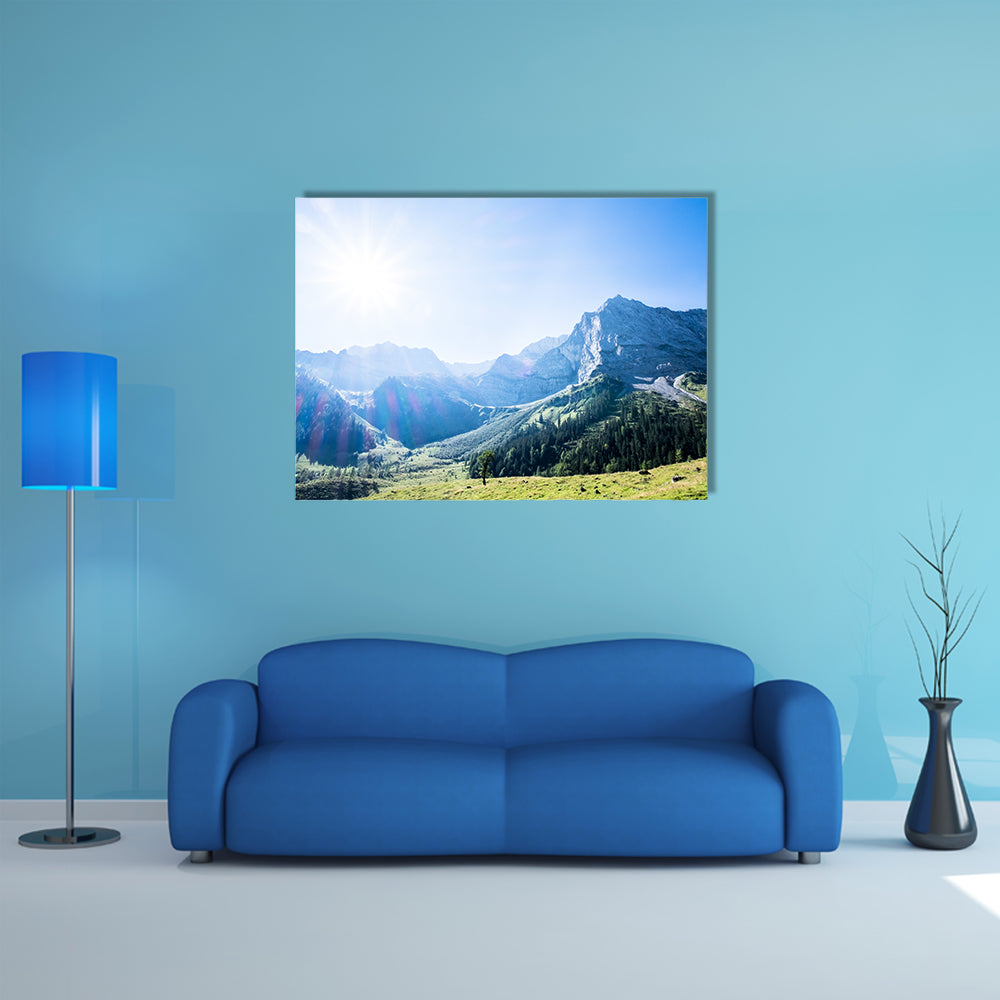 Karwendel Mountains in Austria multi panel canvas wall art