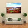 The Foliage Scenery at Hudson River Region in New York State Multi Panel Canvas Wall Art