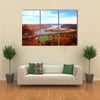 The Foliage Scenery at Hudson River Region in New York State Multi Panel Canvas Wall Art