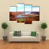 The Foliage Scenery at Hudson River Region in New York State Multi Panel Canvas Wall Art