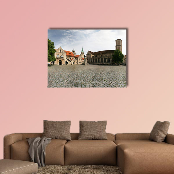 Panorama of castle Dankwarderode and landmark Germany wall art