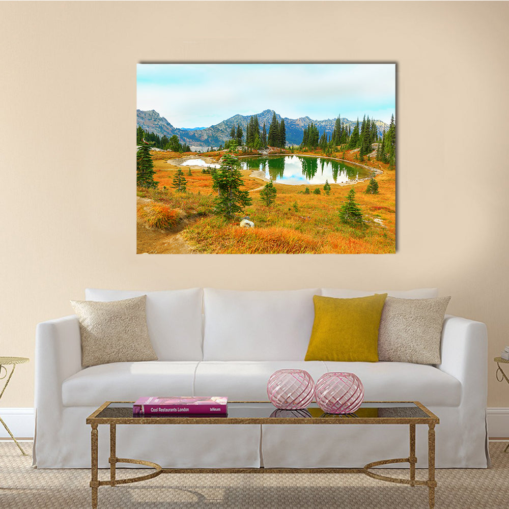Mount Rainier national park, Washington Multi Panel Canvas Wall Art
