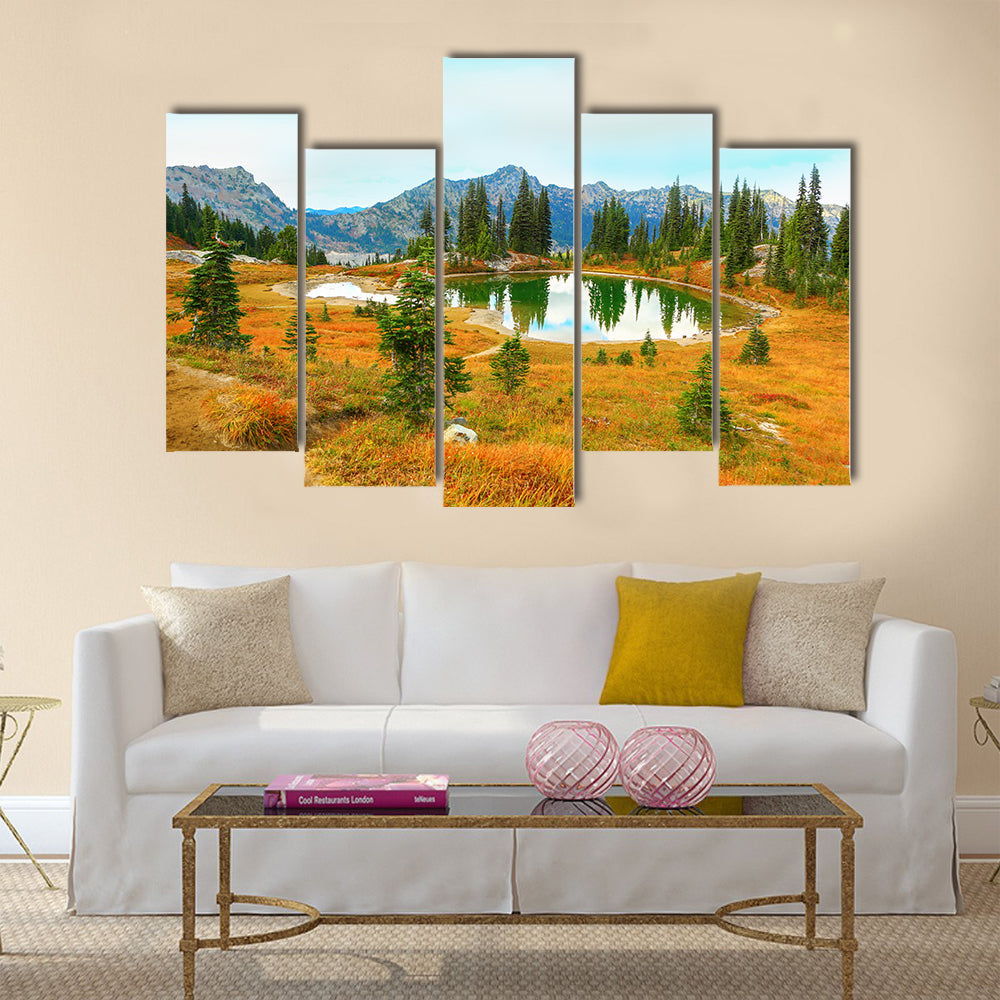 Mount Rainier national park, Washington Multi Panel Canvas Wall Art