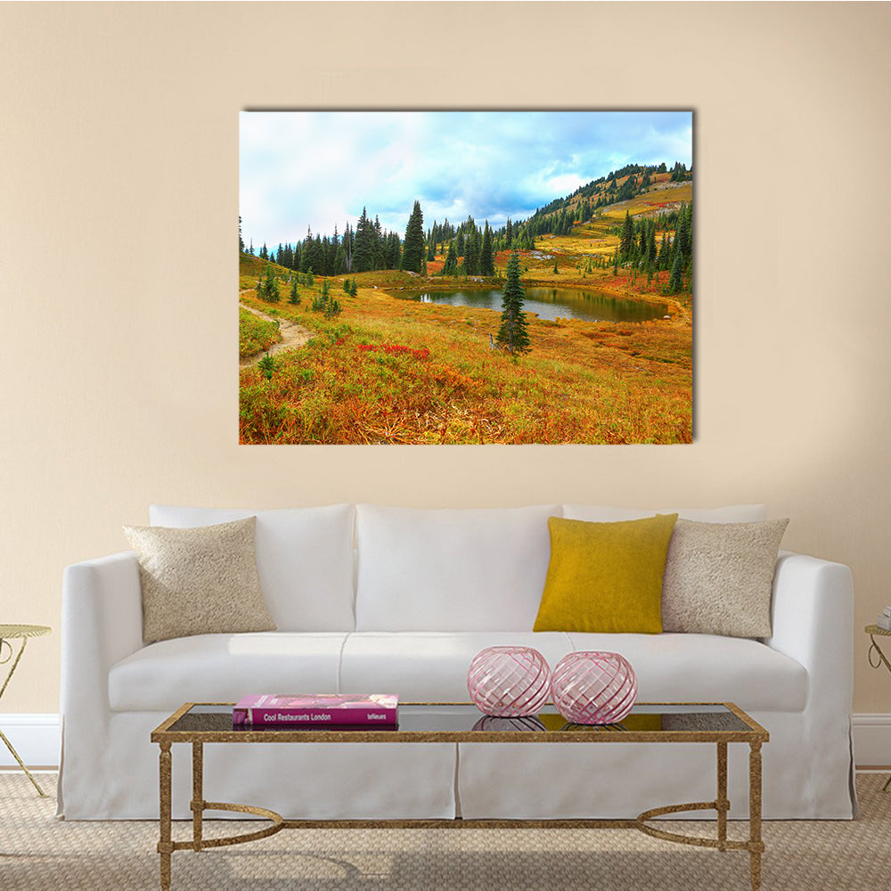 Most beautiful Mount Rainier national park, Washington Multi Panel Canvas Wall Art
