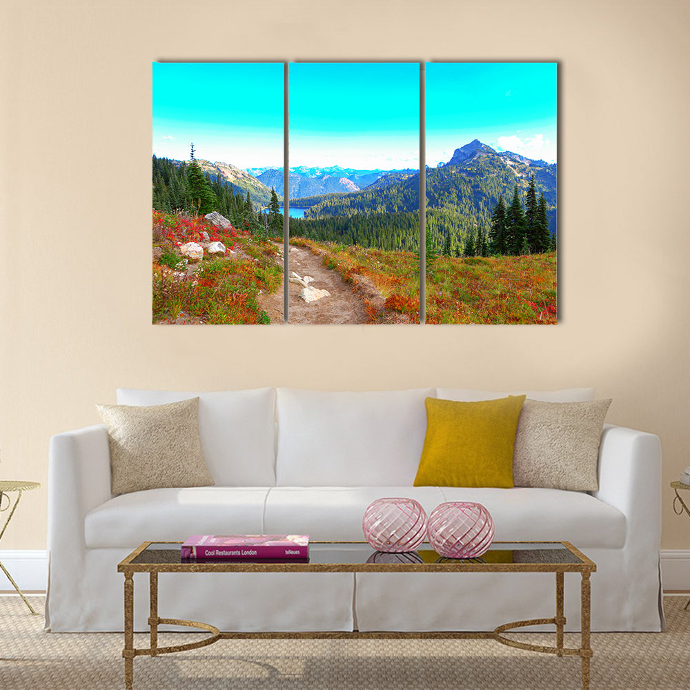 Mount Rainier national park, Washington Multi Panel Canvas Wall Art