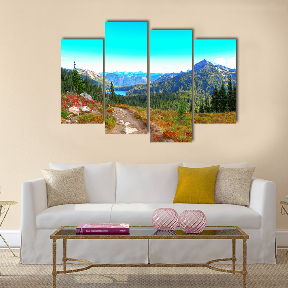 Mount Rainier national park, Washington Multi Panel Canvas Wall Art