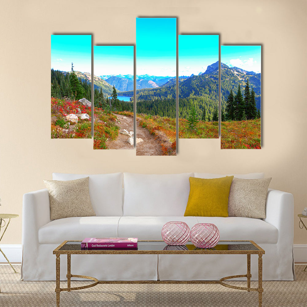 Mount Rainier national park, Washington Multi Panel Canvas Wall Art