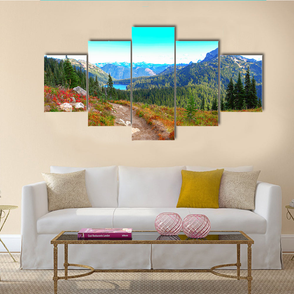 Mount Rainier national park, Washington Multi Panel Canvas Wall Art