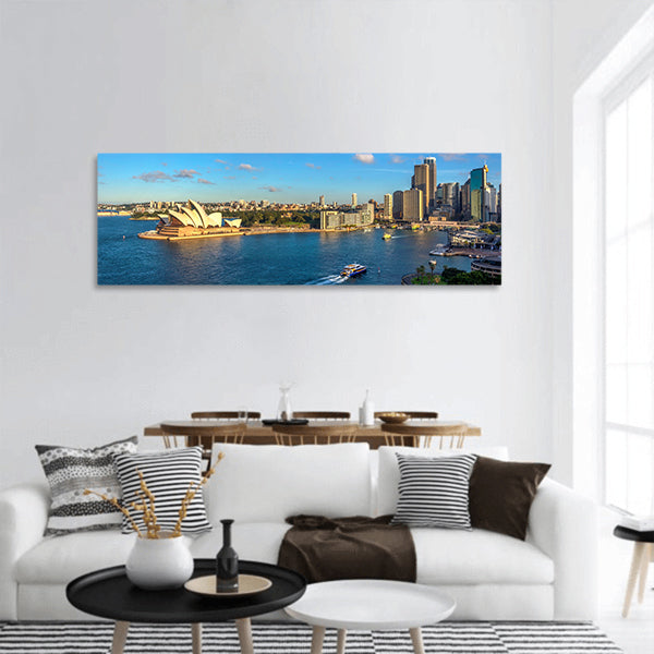 Sydney Skyline Panoramic Canvas Wall Art