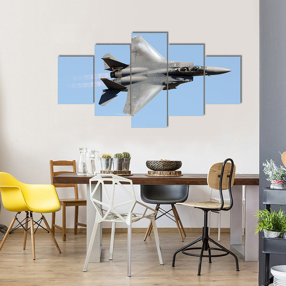 USA Air Force Jet Moving At High Speed Multi Panel Canvas Wall Art