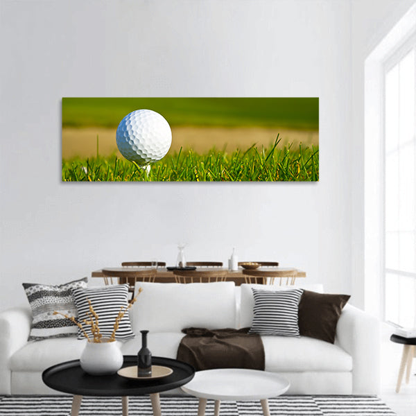 Beautiful golf course panoramic canvas wall art