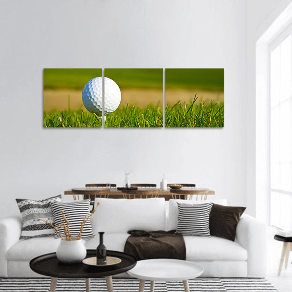 Beautiful golf course panoramic canvas wall art