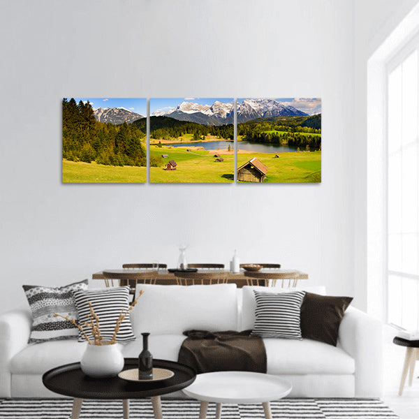 Landscape in Bavaria panoramic canvas wall art