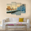 Central Park winter with skyscrapers  Multi panel canvas wall art