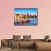 Prague, Czech Republic skyline with historic Charles Bridge multi panel canvas wall art