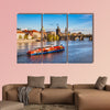 Prague, Czech Republic skyline with historic Charles Bridge multi panel canvas wall art