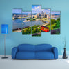 Pittsburgh, Pennsylvania, USA downtown skyline and incline multi panel canvas wall art