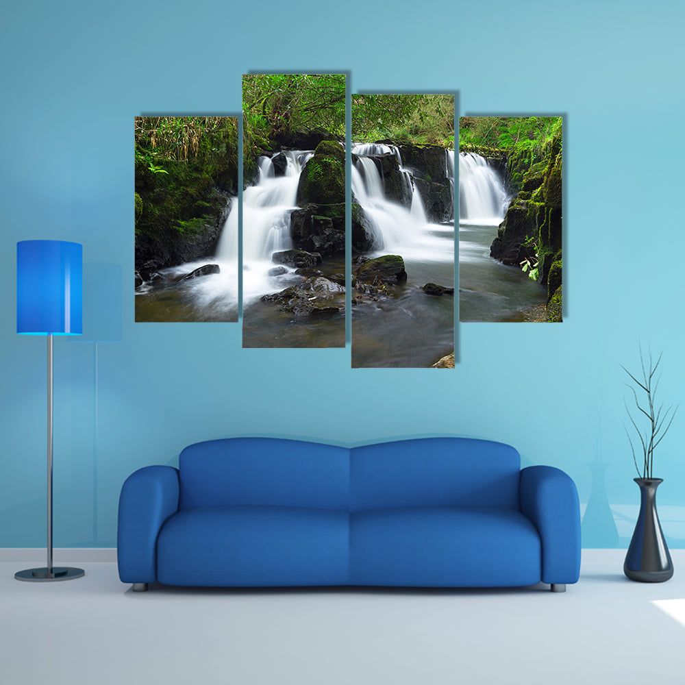 Beautiful waterfall of Clare Glens, Ireland multi panel canvas wall art