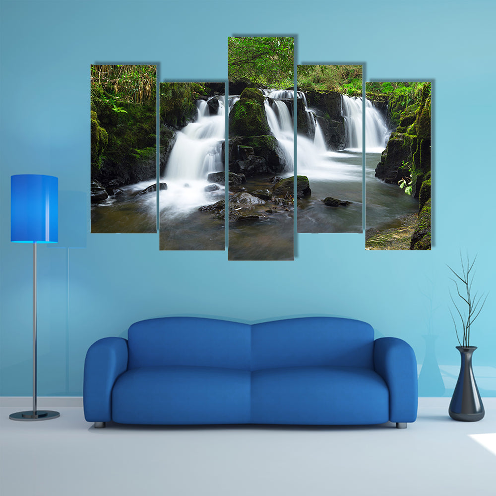 Beautiful waterfall of Clare Glens, Ireland multi panel canvas wall art