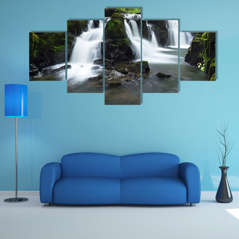 Beautiful waterfall of Clare Glens, Ireland multi panel canvas wall art