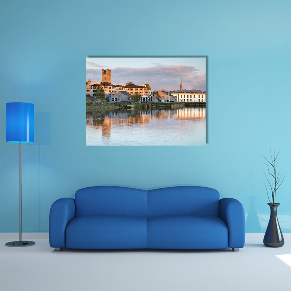 The Shannon river scenery in Limerick city, Ireland multi panel canvas wall art