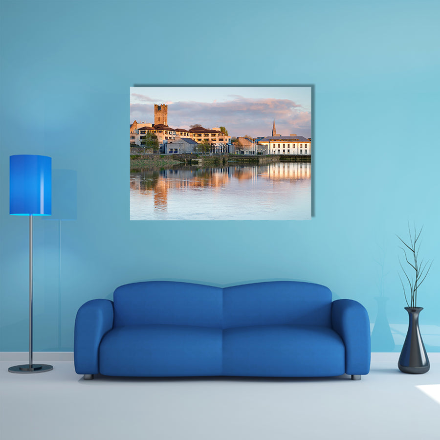 The Shannon river scenery in Limerick city, Ireland multi panel canvas wall art