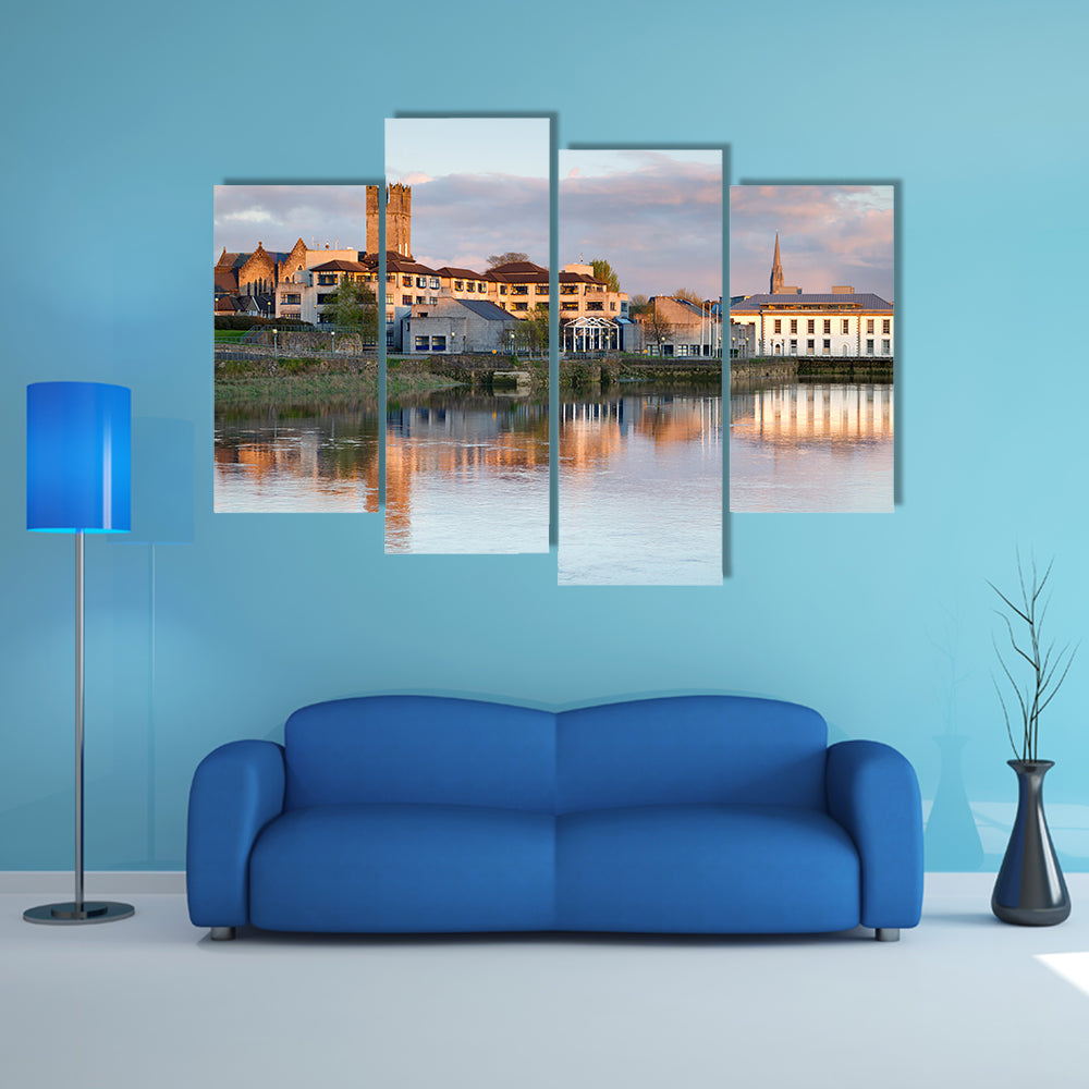 The Shannon river scenery in Limerick city, Ireland multi panel canvas wall art