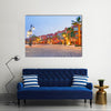 Scene Of A Beautiful Architecture Of Marina At Dusk, Cairo, Multi Panel Canvas Wall Art