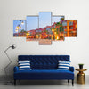 Scene Of A Beautiful Architecture Of Marina At Dusk, Cairo, Multi Panel Canvas Wall Art