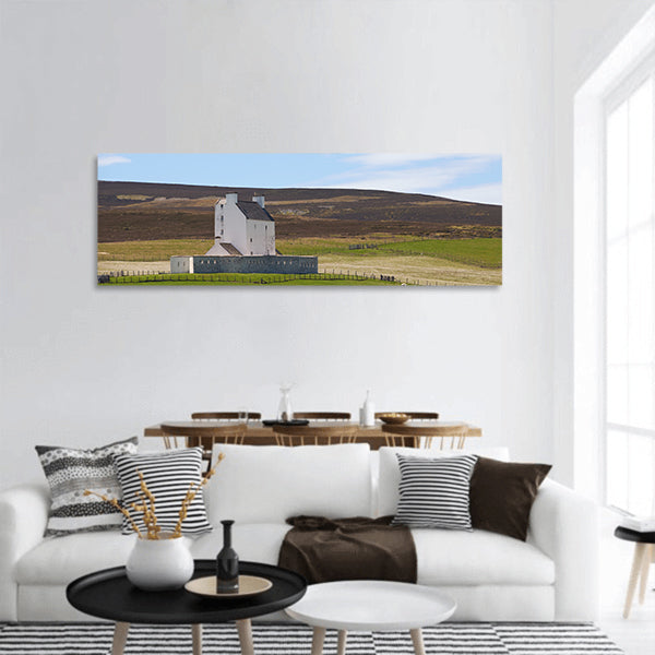 Corgarth Castle panoramic canvas wall art