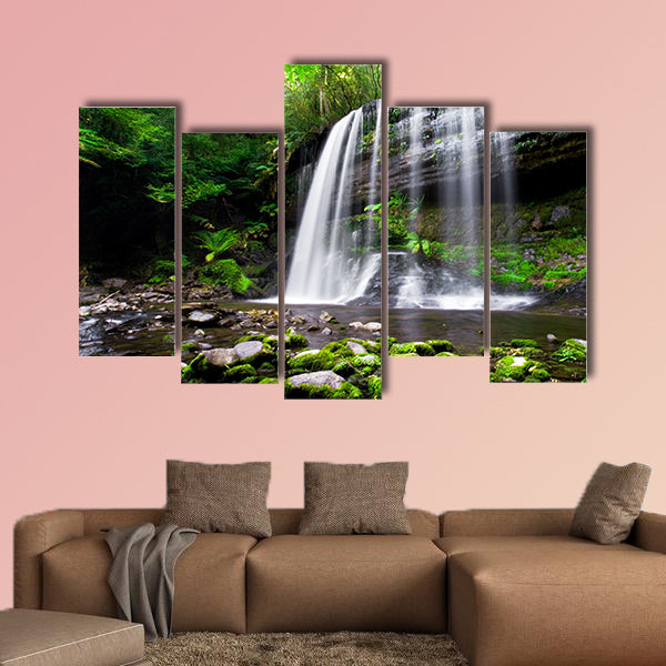Russell Falls in Tasmania, Australia multi panel canvas wall art