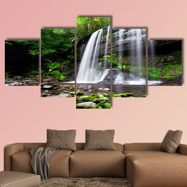 Russell Falls in Tasmania, Australia multi panel canvas wall art