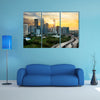 Kuala lumpur skyline in the evening, Kuala lumpur Malaysia skyline with sunset multi panel canvas wall art