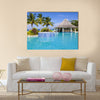 Hotel's swimming pool Tobago Multi panel canvas wall art