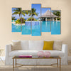 Hotel's swimming pool Tobago Multi panel canvas wall art