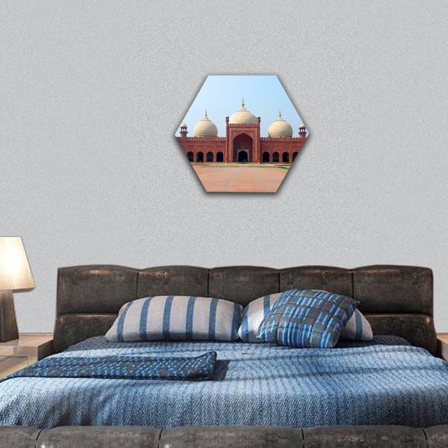 Badshahi Mosque Lahore, Pakistan hexagonal canvas wall art