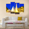 The beautiful show of dancing fountains  multi panel canvas wall art