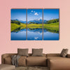 Panoramic view of idyllic summer landscape in the Alps wall art