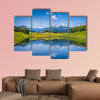 Panoramic view of idyllic summer landscape in the Alps wall art