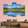 Panoramic view of idyllic summer landscape in the Alps wall art