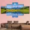 Panoramic view of idyllic summer landscape in the Alps wall art