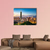 City of Taipei at night, Taiwan multi panel canvas wall art