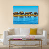 Botswana Park Chobe on the river Zambezi elephants Multi panel canvas wall art