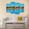 Botswana Park Chobe on the river Zambezi elephants Multi panel canvas wall art