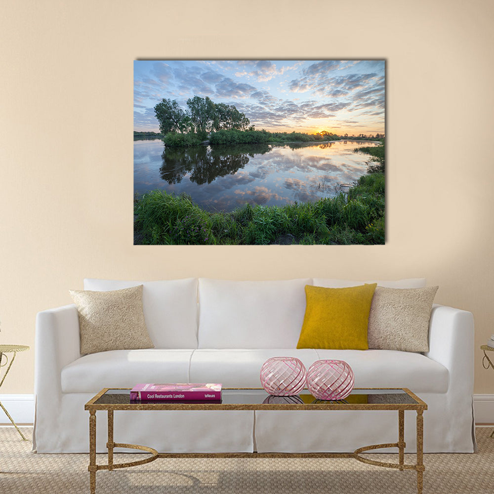 Swamp in the forest Multi panel canvas wall art