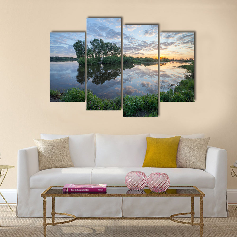 Swamp in the forest Multi panel canvas wall art