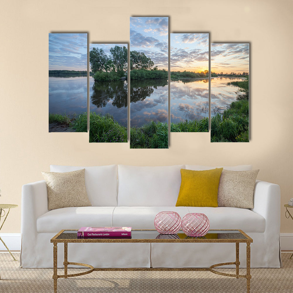 Swamp in the forest Multi panel canvas wall art
