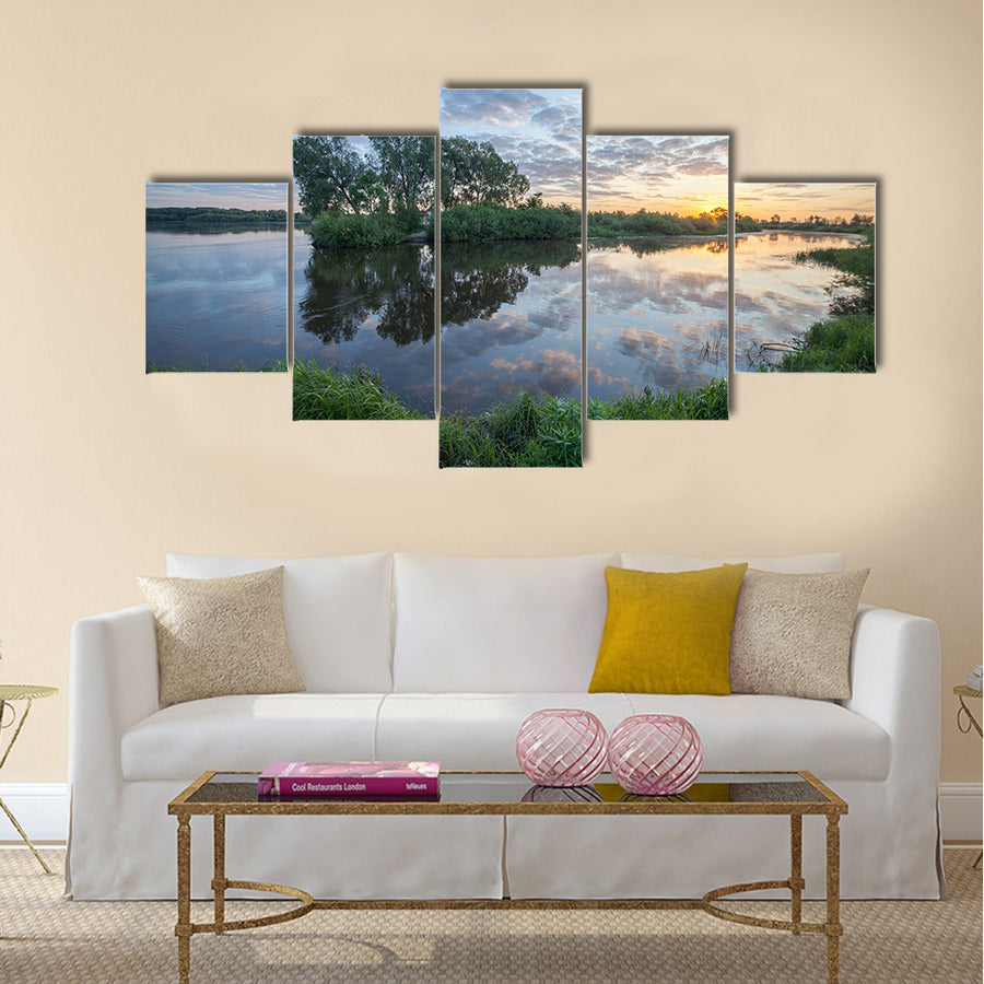 Swamp in the forest Multi panel canvas wall art