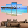 Naples Pier and beach in Florida, USA sunny day multi panel canvas wall art