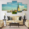 Stonia Tallinn,2016,vie of old city Tallinn Multi panel canvas wall art